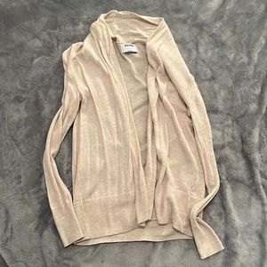 small tan cardigan